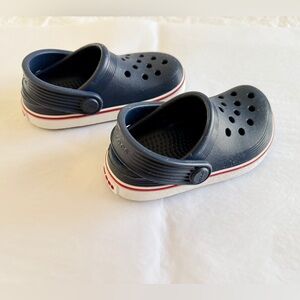 Crocs Navy Blue Slingback Clogs Shoes Infant toddler baby US Size 7